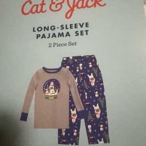 Cat & Jack Kids Pajama Set - Gray and Navy